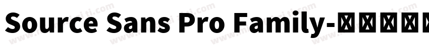 Source Sans Pro Family字体转换